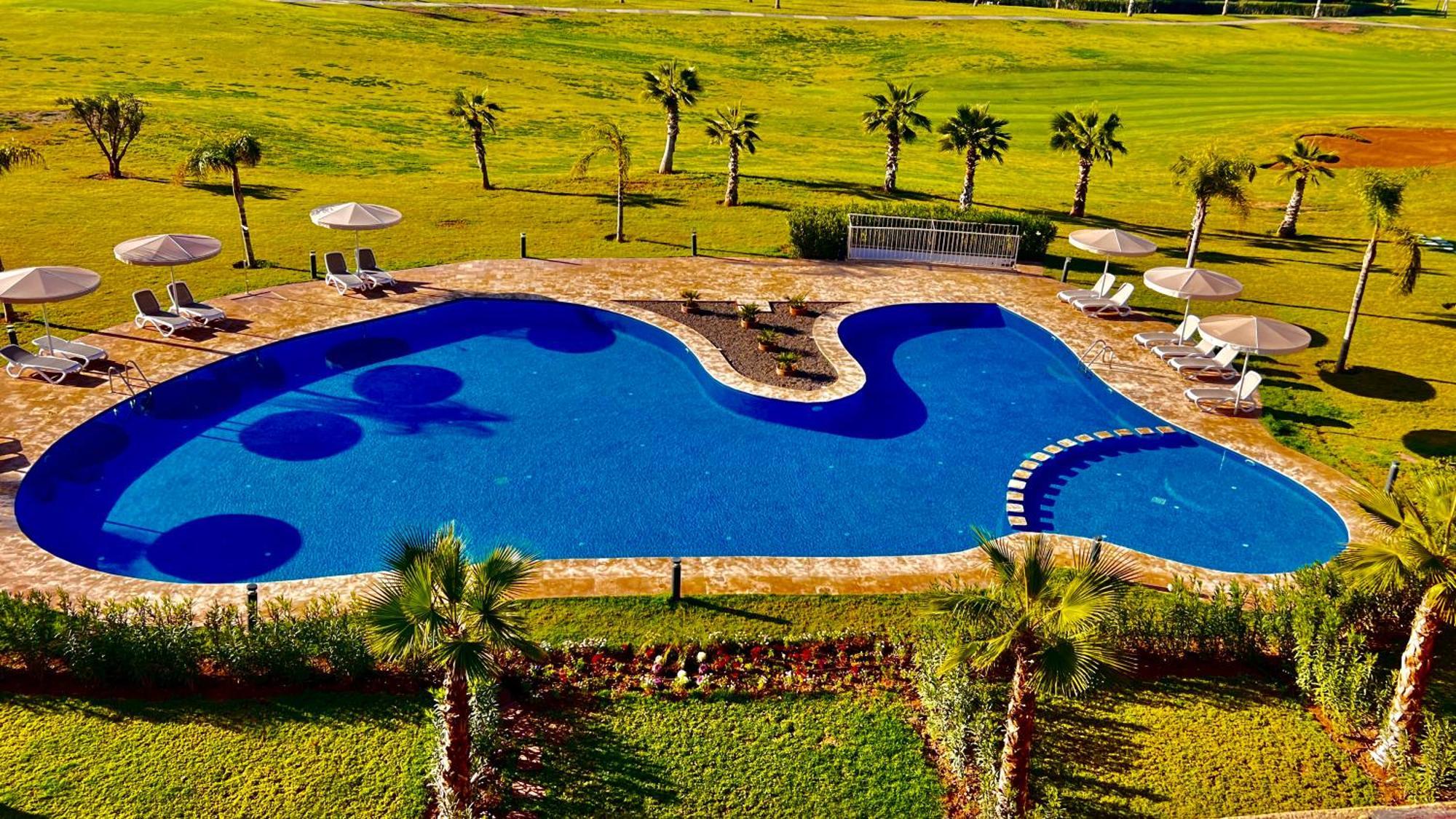 מרקש Appartement De Luxe Avec Jardin Vue Sur La Piscine Golf Securise 24H Sur 24 A 5 Minutes De L Aeroport מראה חיצוני תמונה