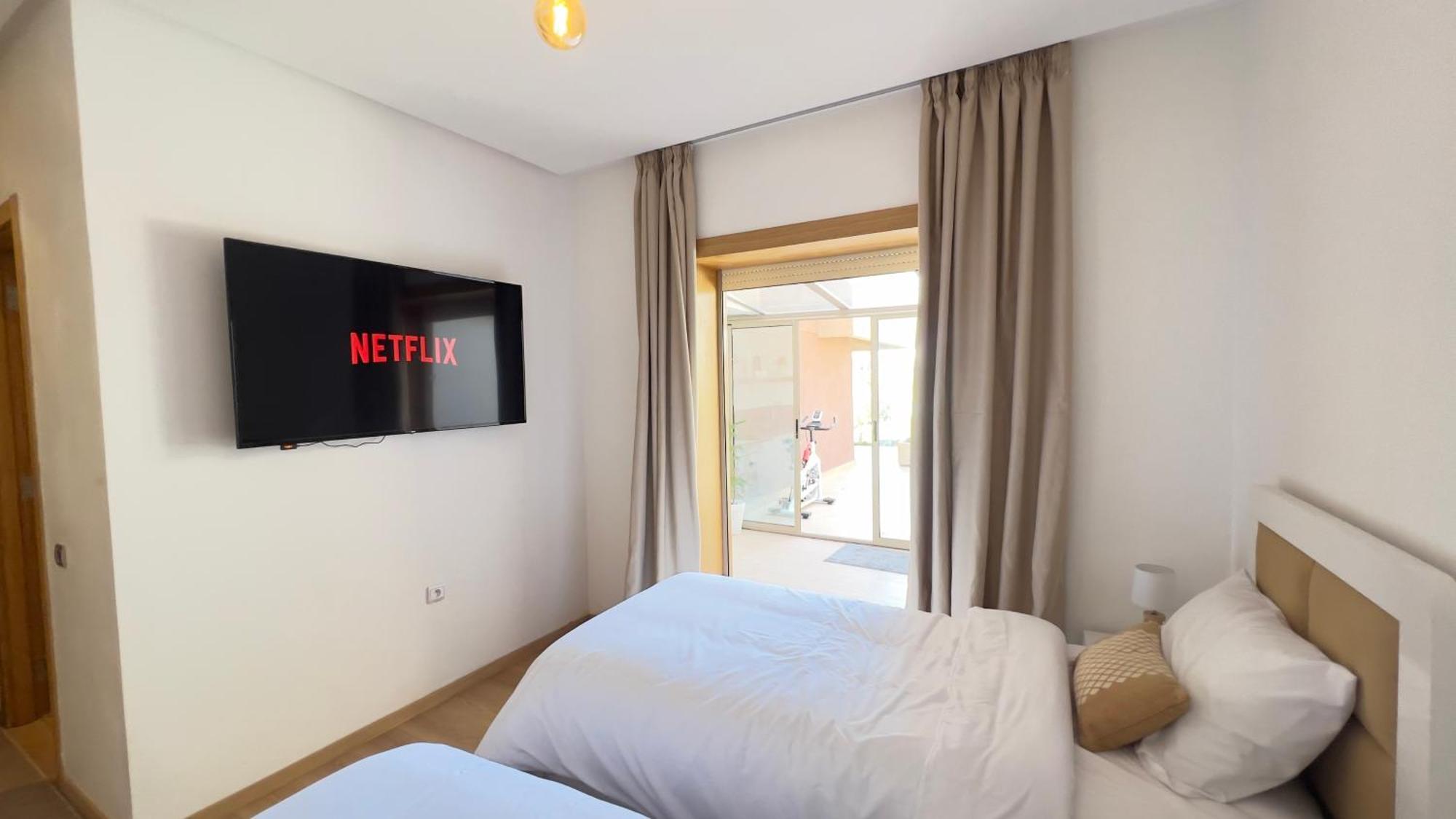 מרקש Appartement De Luxe Avec Jardin Vue Sur La Piscine Golf Securise 24H Sur 24 A 5 Minutes De L Aeroport מראה חיצוני תמונה