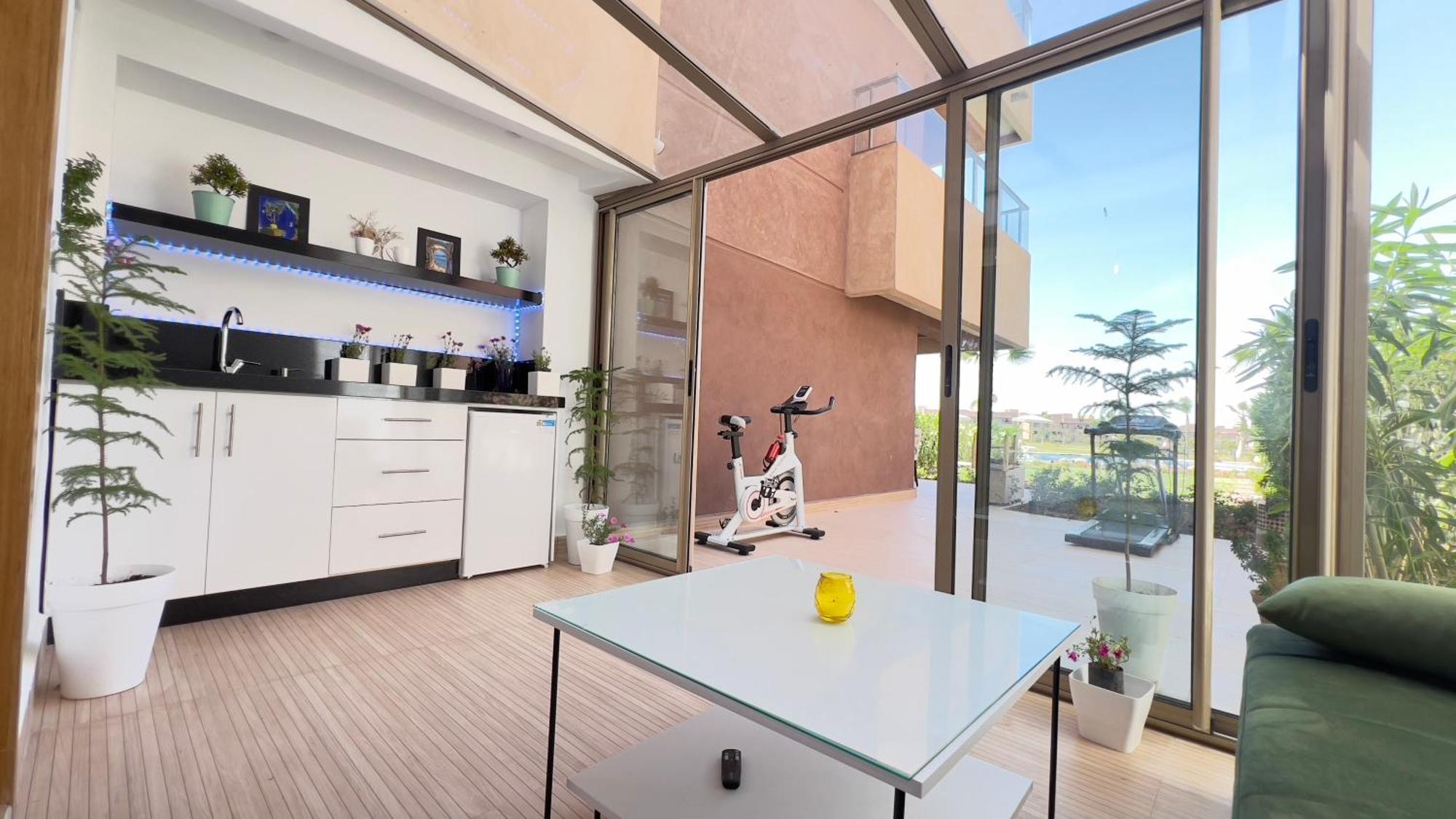 מרקש Appartement De Luxe Avec Jardin Vue Sur La Piscine Golf Securise 24H Sur 24 A 5 Minutes De L Aeroport מראה חיצוני תמונה