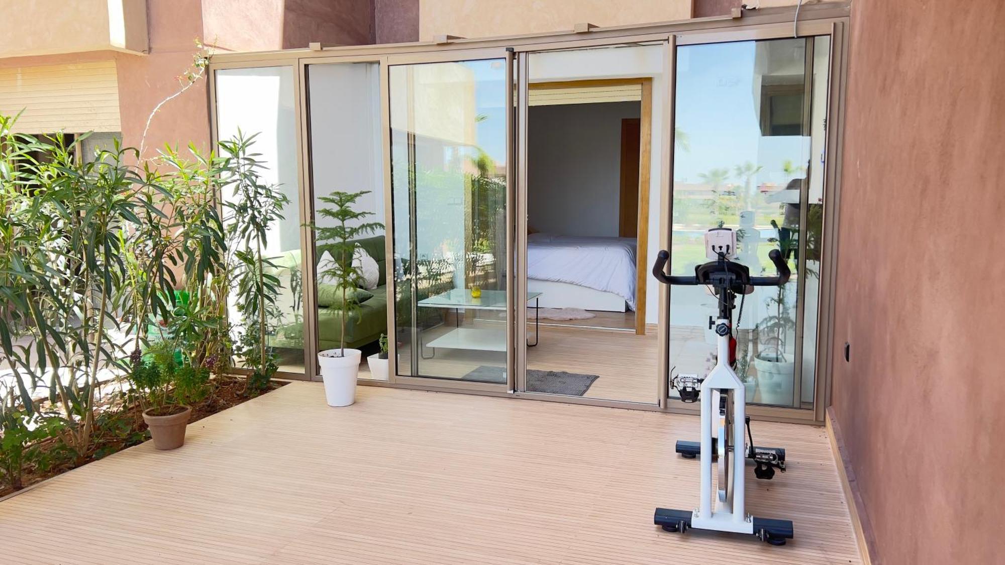 מרקש Appartement De Luxe Avec Jardin Vue Sur La Piscine Golf Securise 24H Sur 24 A 5 Minutes De L Aeroport מראה חיצוני תמונה