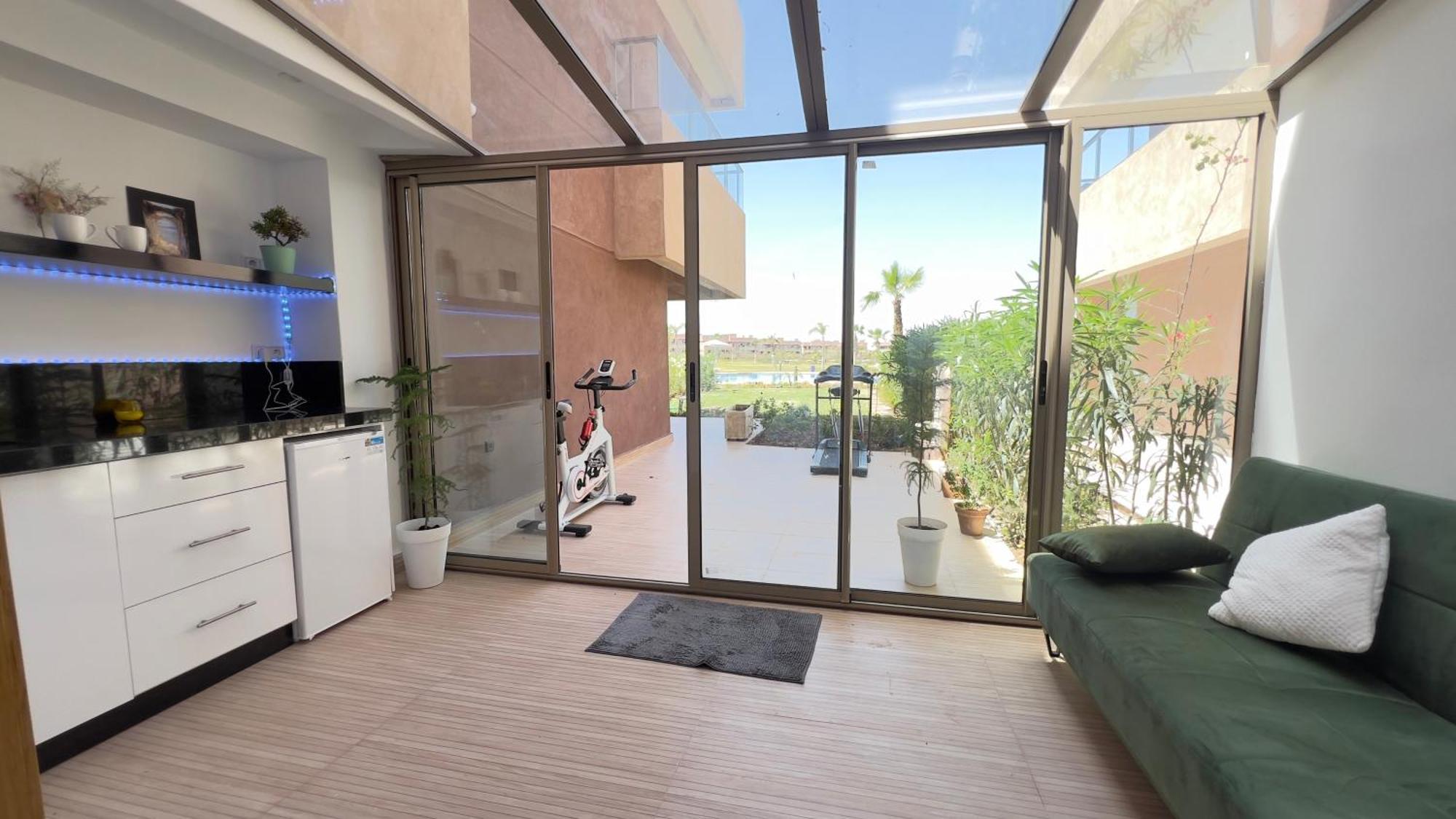 מרקש Appartement De Luxe Avec Jardin Vue Sur La Piscine Golf Securise 24H Sur 24 A 5 Minutes De L Aeroport מראה חיצוני תמונה