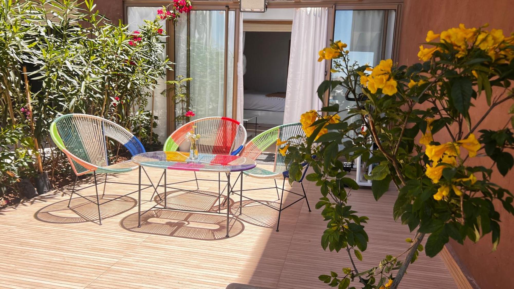 מרקש Appartement De Luxe Avec Jardin Vue Sur La Piscine Golf Securise 24H Sur 24 A 5 Minutes De L Aeroport מראה חיצוני תמונה